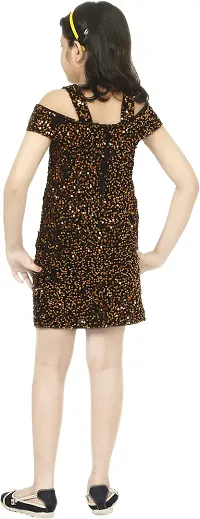 IIDAM Short/Mid Thigh Party Dress Gold-thumb1