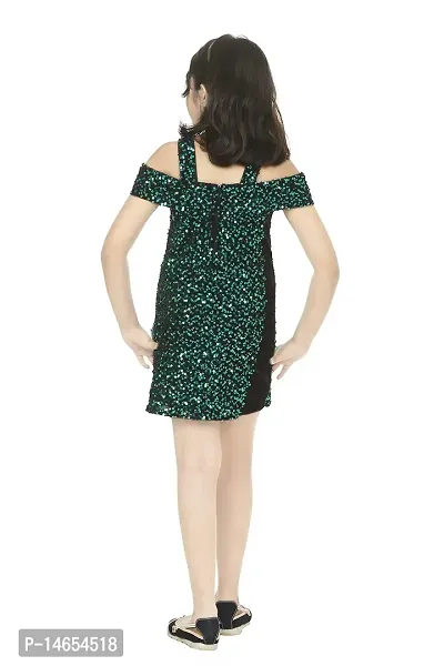 IIDAM Short/Mid Thigh Party Dress Green-thumb2
