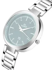 dlx hmt Women Analog Watch, Stainless Steel Round Automatic Watch, Quartz Watch, Bracelet Watch, Ladies Wrist Watch (Silver)-thumb1