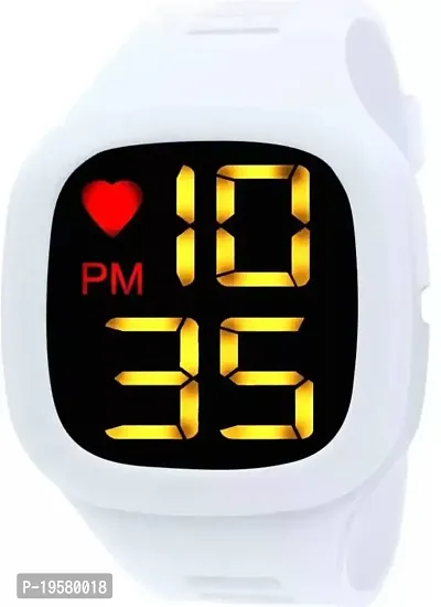 dlx hmt Digital Watch for Boys, Sporty, Casual Designer for Young People  Teenagers of India Mens Watch (White)-thumb0