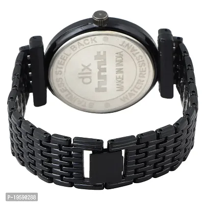 dlx hmt Women Analog Watch, Stainless Steel Automatic Watch, Quartz Watch, Bracelet Watch, Ladies Wrist Watch (Black)-thumb4