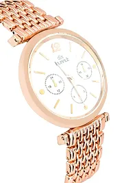 dlx hmt Women Watch Casual Dress Analog Quartz Fashion Wrist Watches Stainless Steel Watch (Silver::Gold, Set of 2)-thumb4