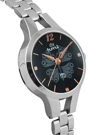 dlx hmt Women Analog Watch, Stainless Steel Round Automatic Watch, Quartz Watch, Bracelet Watch, Ladies Wristwatch (Silver)-thumb2