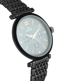 dlx hmt Women Analog Watch, Stainless Steel Automatic Watch, Quartz Watch, Bracelet Watch, Ladies Wrist Watch (Black)-thumb3