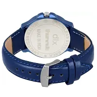 dlx hmt Men Analog Watch, Leather Strap Mechanical Watch with Date  Day, Men Wrist Watch (Blue)-thumb3