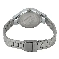 dlx hmt Women Analog Watch, Stainless Steel Round Automatic Watch, Quartz Watch, Bracelet Watch, Ladies Wristwatch (Silver)-thumb3