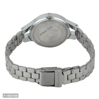 dlx hmt Women Analog Watch, Stainless Steel Round Automatic Watch, Quartz Watch, Bracelet Watch, Ladies Wristwatch (Silver)-thumb4