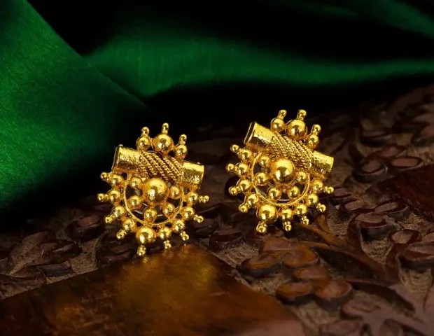 Gorgeous Golden Stud Earrings