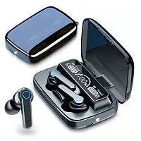 M19 Bluetooth 5.1 Wireless Earbuds Touch Waterproof IP7X LED Digital Display Bluetooth Headset  (Black, True Wireless)-thumb1