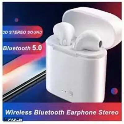 i7s TWS Truly wireless Bluetooth in ear Earbuds with mic  HEADPHONE bluetooth Headset ( in the ear )WHITE-thumb2