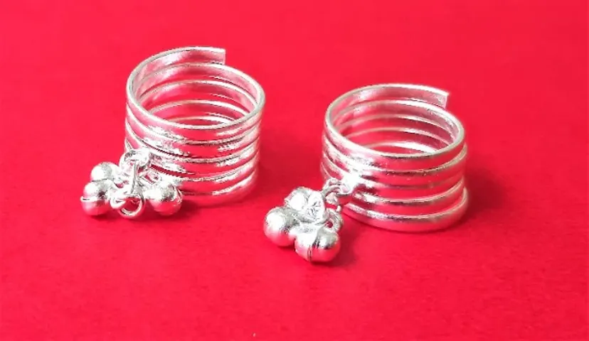 Beautiful Silver Plated Toe Rings for Women