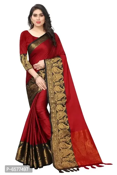 Beautiful Poly Silk Saree with Blouse piece