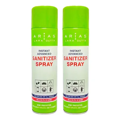Arias Instant Sanitizer Spray 500 ml (Pack of 2)