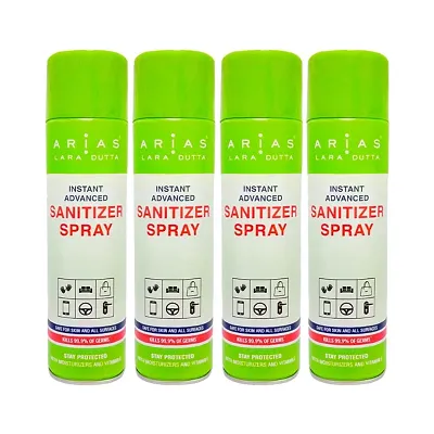 Arias Instant Sanitizer Spray 500 ml (Pack of 4)