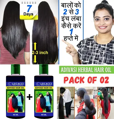 AAdivasi Hair Oil- 60 ml for Women and Men for Shiny Hair