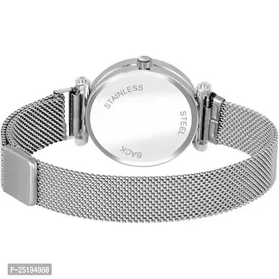 HD SALES Fashion Full diamouns Dial Silver Maganet Strap for Girl Designer Fashion Wrist Analog Watch-thumb2