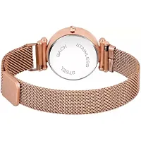 HD SALES Green Color Chand Dial Rose Gold Maganet Watch Analog Watch-thumb3