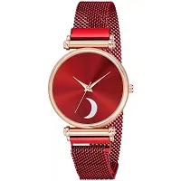 HD SALES Red Color Chand Dial Red Maganet Watch Analog Watch-thumb1