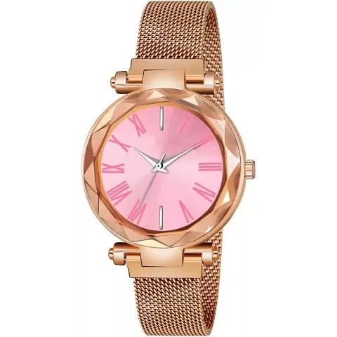 New Fashion Color Roman Digit dial Maganet Strap For Girl Designer Fashion Wrist Analog Watch - For Girls