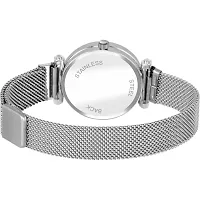 HD SALES New Silver Magnet Mesh Strap Lady Watch Quartz Wrist Watches-thumb3