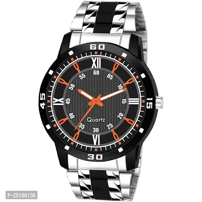 HD SALES Casual Analogue Multi Dial Men's Metal Watch (Pack of-2) ST74-thumb0