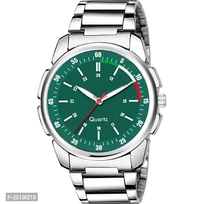 HD SALES Casual Analogue Green Dial Men's Metal Watch- ST31
