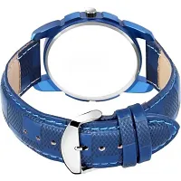 HD SALES Leather Blue Dial Men Analog Watch-thumb2