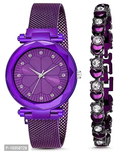 Stylish Silver Stainless Steel Analog Watches For Women