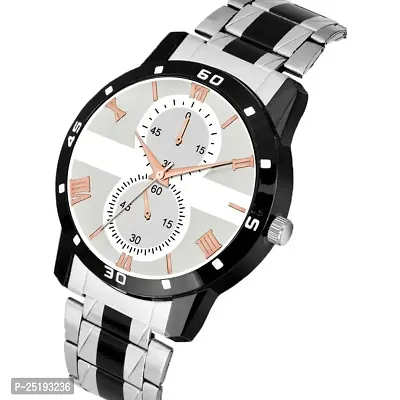 HD SALES Casual Analogue Silver Dial Men's Metal Watch (Pack of-3) ST51-thumb2