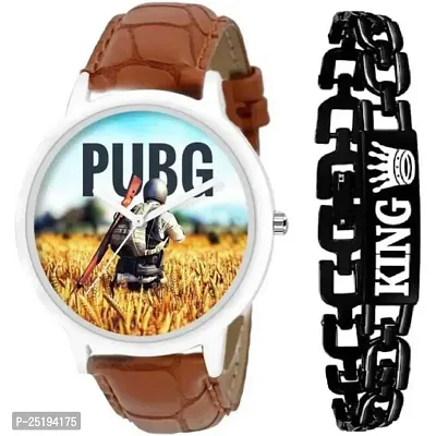 HD SALES 08-1987 Dude King Style PUBG Khet Analog Watch-thumb0