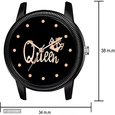 HD SALES Fashion Queen Black Dial Black Maganet Strap for Girl Designer Fashion Wrist Analog Watch-thumb3