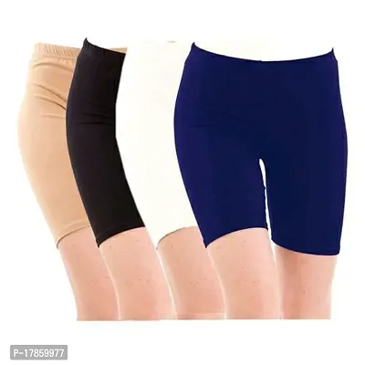 Fancy Cotton Shorts for Girls Pack of 4-thumb0