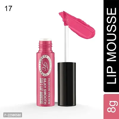 Fashion Colour Silky Smooth Soft Lip Mousse, 5ml (17 Pink Pop)-thumb2