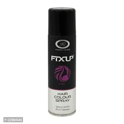 Fashion Colour Fixup Hair Colour Spray I Available in Multi Colour Shades to Set Your Hair I Specially Created for Indian Hair, (150ml) (Purple)-thumb0