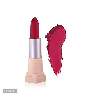 Fashion Colour Velvet Texture Vivid Matte Lipstick, Long Lasting, Smooth and Highly Pigmented Finish With The Smoothing Properties of a Primer (3.8g) (19 Red Rose)