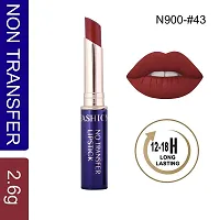 Fashion Colour Non-Transfer Matt Waterproof Lipstick (43 Red Iron)-thumb1