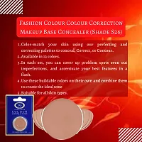 Fashion Colour Colour Correction Natural Makeup Base Concealer - for All Skin Tones, Dermatologically Approved Creamy  Long Lasting (S26) Natural Finish-thumb3