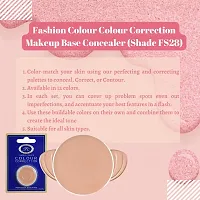 Fashion Colour Colour Correction Natural Makeup Base Concealer - for All Skin Tones, Dermatologically Approved Creamy  Long Lasting (FS28) Natural Finish-thumb3