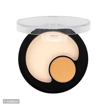 Fashion Colour 2 In 1 Compact Powder and Concealer II Perfect Match, Instant Flawless Perfector (10g+2g) (Shade 02)