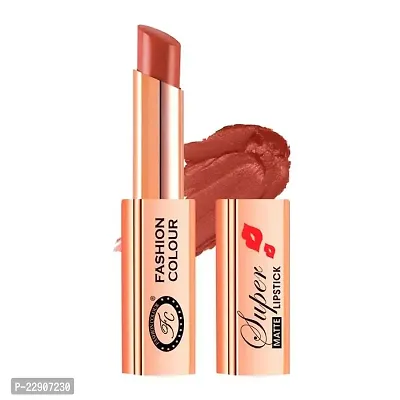 Fashion Colour Waterproof and Long Wearing Premium Super Matte Lipstick, For Glamorous Look, 4g (Shade 16 (Sensational Play))