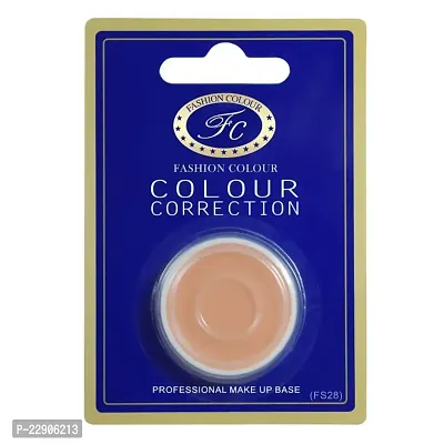 Fashion Colour Colour Correction Natural Makeup Base Concealer - for All Skin Tones, Dermatologically Approved Creamy  Long Lasting (FS28) Natural Finish