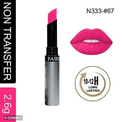 Fashion Colour Lipstick Shade 67 Rose Violet (Matte)-thumb2