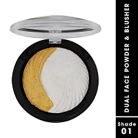 Fashion Colour Dual Face Powder and Blusher (Shade 01)-thumb1