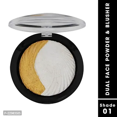 Fashion Colour Dual Face Powder and Blusher (Shade 01)-thumb2