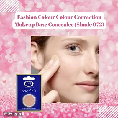 Fashion Colour Colour Correction Natural Makeup Base Concealer - for All Skin Tones, Dermatologically Approved Creamy  Long Lasting (072) Natural Finish-thumb3