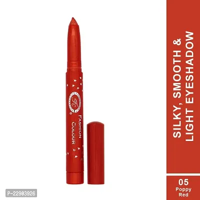 Fashion Colour German Eyeshadow II Silky, Smooth and Light Eyeshadow Pencil (05 Poppy Red)-thumb2