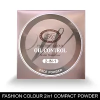 Fashion Colour Nude Makeover 2 IN 1 Face Compact Powder II Oil Control, Nude Makeover, Natural and Flawless (Shade 02)-thumb2