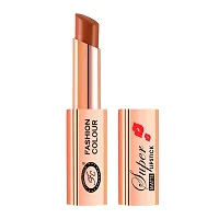 Fashion Colour Waterproof and Long Wearing Premium Super Matte Lipstick, For Glamorous Look, 4g (Shade 01 (Naughty Chocolate))-thumb1