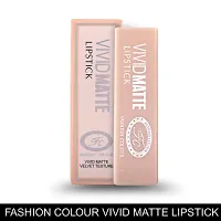 Fashion Colour Velvet Texture Vivid Matte Lipstick, Long Lasting, Smooth and Highly Pigmented Finish With The Smoothing Properties of a Primer (3.8g) (05 Dica Purple)-thumb4