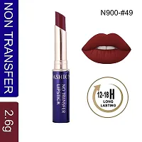 Fashion Colour Non-Transfer Matte Waterproof Lipstick (49 Red)-thumb1